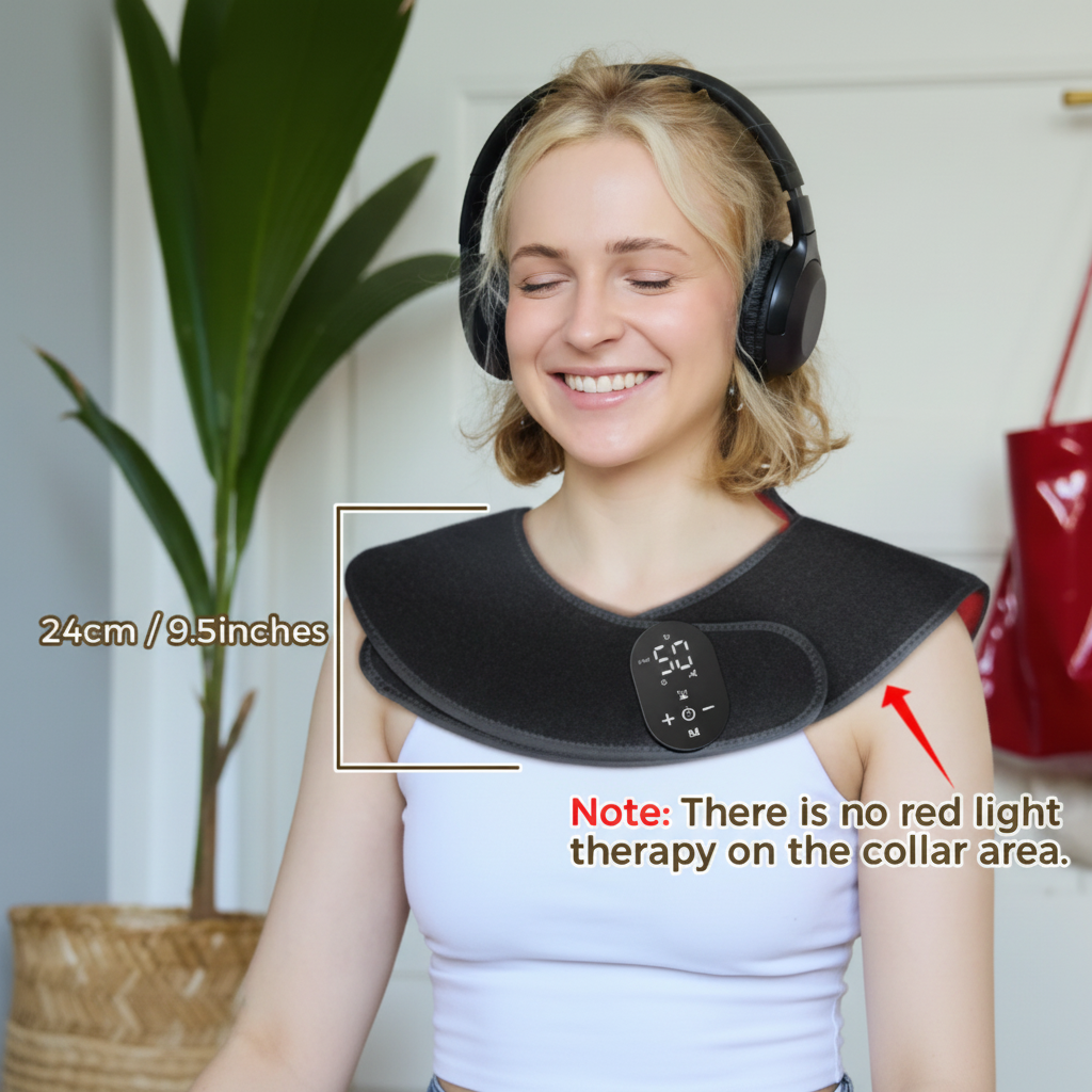 Shoulderwrap Laser+LED, wear for neck and shoulders