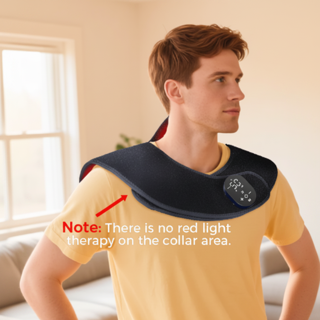 Shoulderwrap Laser+LED, wear for neck and shoulders